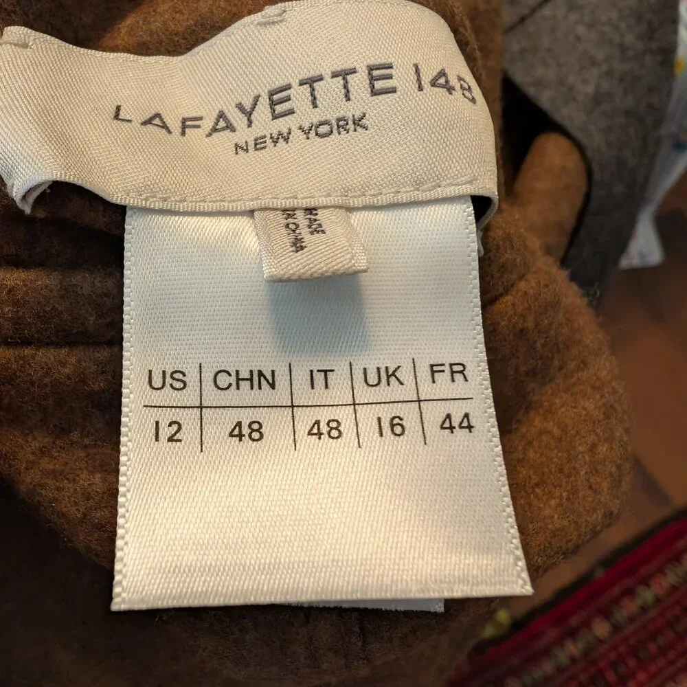 Lafayette 148 Rozella Reversible Blazer Wool Cashmere Loro Piana Fabric 12 - Picture 7 of 7